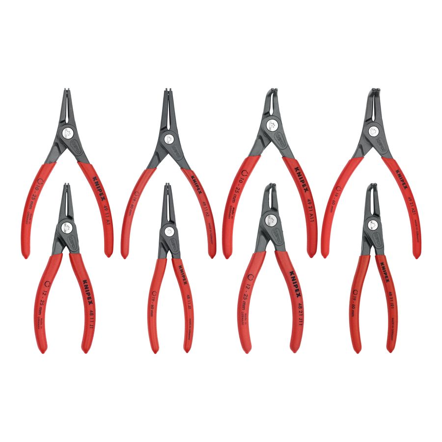 KNIPEX 4-Piece Circlip Snap-Ring Plier Set in Pouch - Automotive