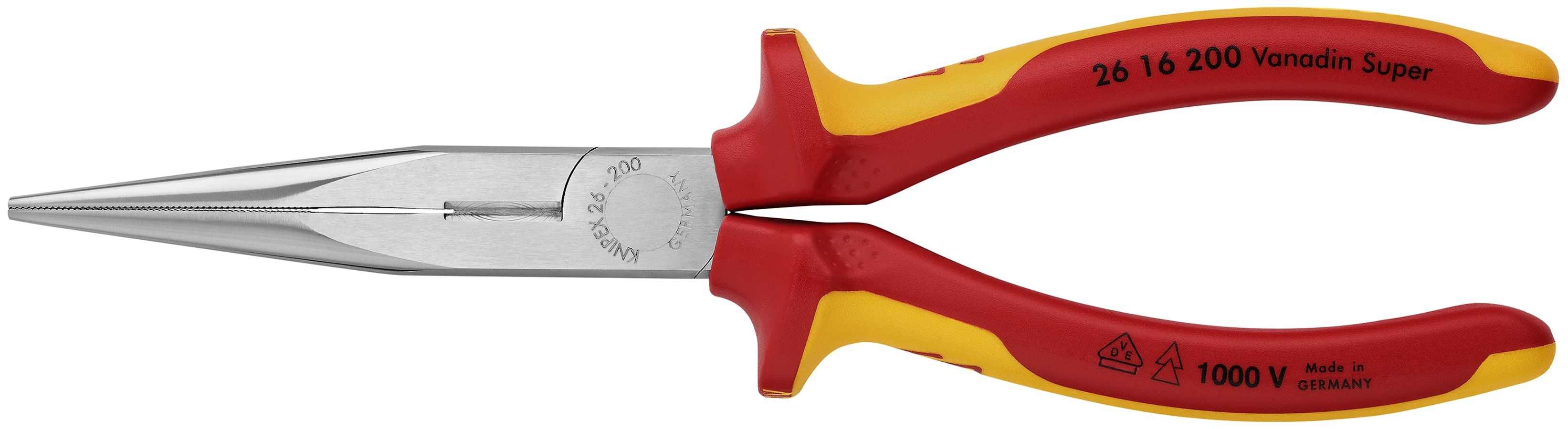 Long Nose Pliers with Cutter1000V Insulated KNIPEX Tools