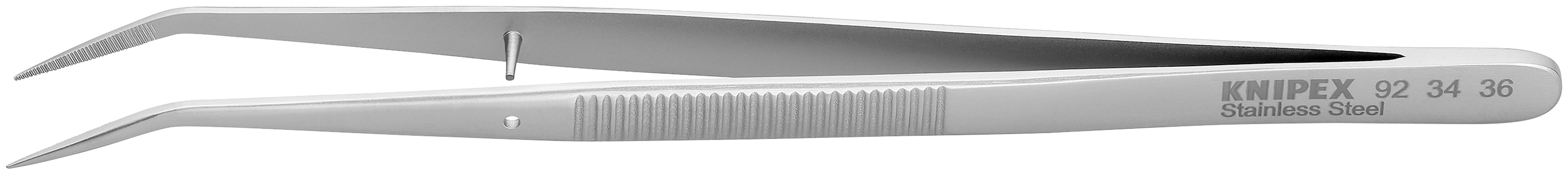 Stainless Steel Gripping Tweezers25 °AngledPointed Tips KNIPEX Tools