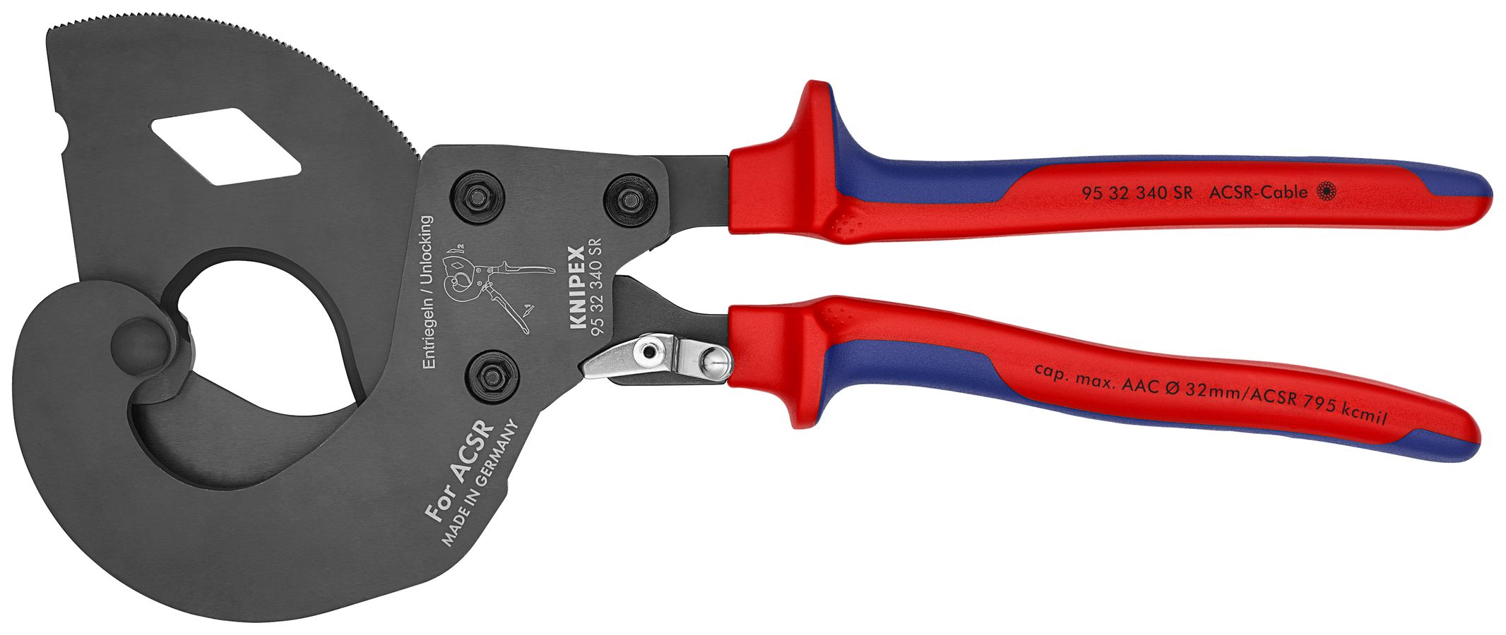 Ratcheting ACSR Cable Cutter | KNIPEX Tools