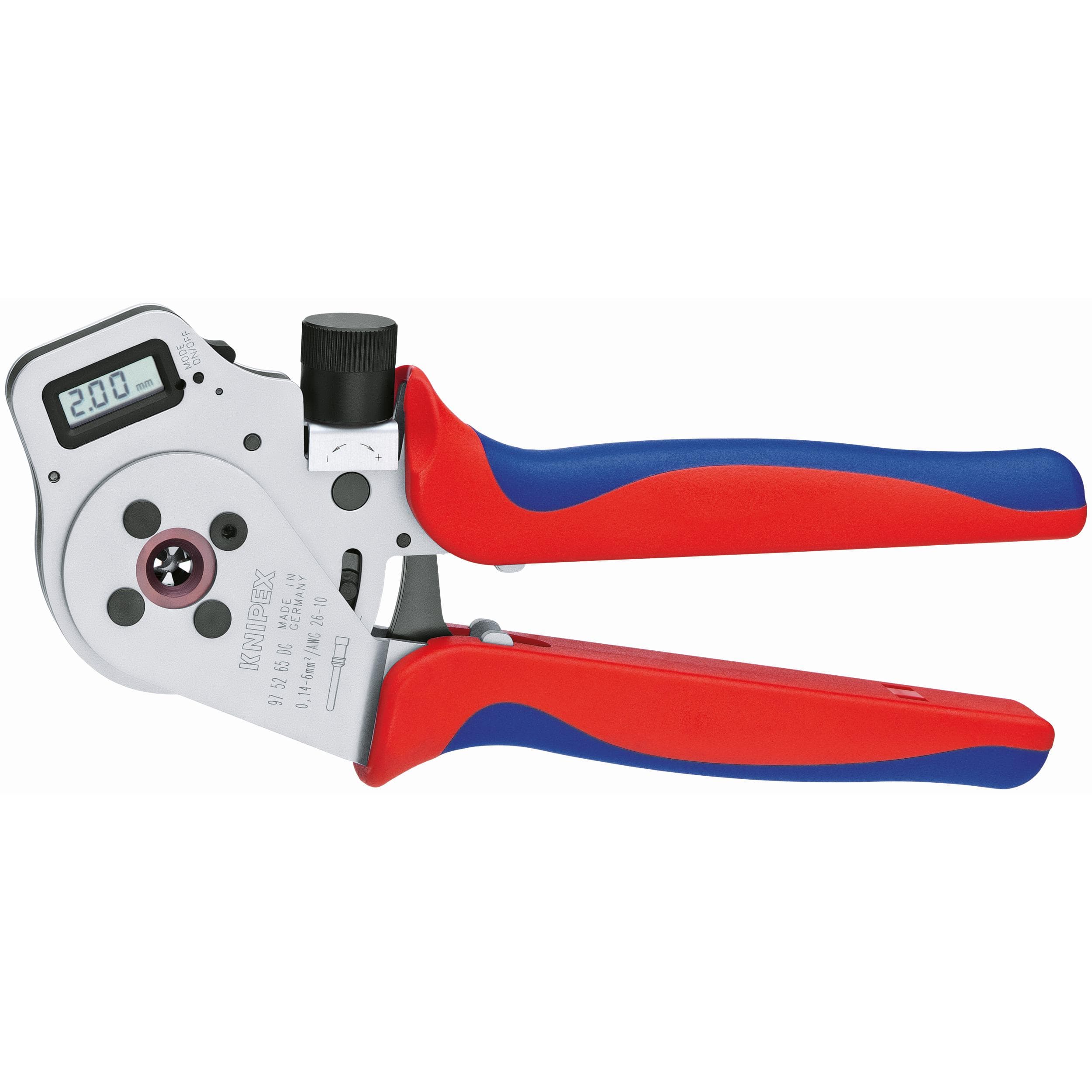 Digital Crimping Pliers-Four Mandrel For Turned Contacts | KNIPEX Tools