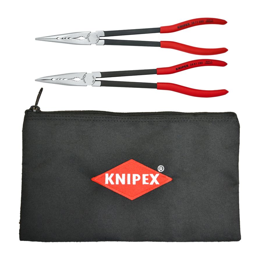 Knipex Mechanic Pliers Set Curved Bent Angled Hose Grip 3pc 8 9K008012 US  - Bowers Tool Co.