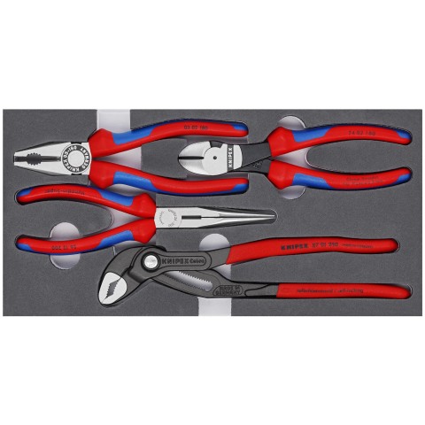 Knipex 00 20 72 V04 XS, 2 PC Mini Pliers Set Xs in Belt Pouch