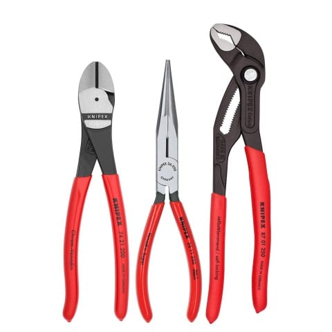 2 Pc Mini Pliers in Belt Pouch Cobra and Needle Nose KNIPEX Tools