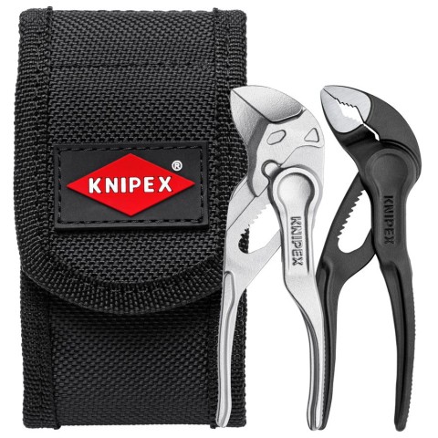 2 Pc Mini Pliers Set XS in Belt Pouch KNIPEX Tools