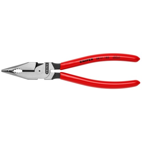 Long Needle Nose Pliers, Straight, Forged Alloy Steel, 7 15/32 in