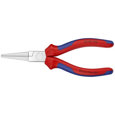 KNIPEX 6-1/4 in. Round Tips Long Nose Pliers with Comfort Grip 30 35 160 -  The Home Depot