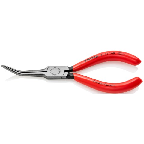 KNIPEX 6-1/4'' Needle Nose Pliers with Angled Comfort Grip