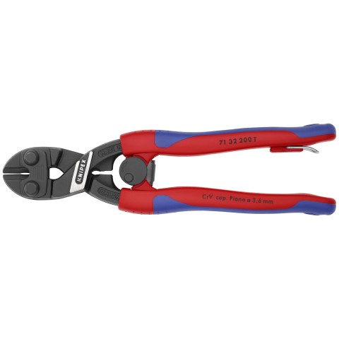 Knipex 8 Cobolt Compact Bolt Cutter with Recess, Ergonomic Grip, 71 32 200