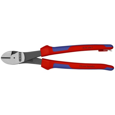 Knipex 26 22 200 T BKA Knipex Angled Long Nose Pliers w/ Cutter - Tethered Attachment