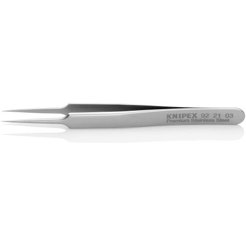 Knipex 92 21 12 ESD Premium Stainless Steel Precision Tweezers-Needle-Point Tips-ESD Rubber Handles