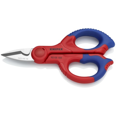 KNIPEX 95 05 155 SB Scissors, Electrician, 155 mm, 6.1 , Reinforced  Fiberglass