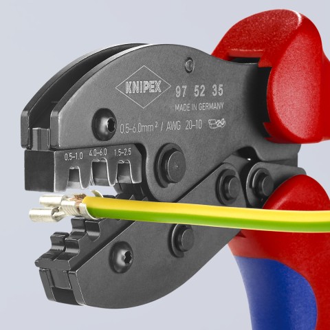 Crimping Pliers For Non-Insulated Open Plug-Type Connectors (Plug