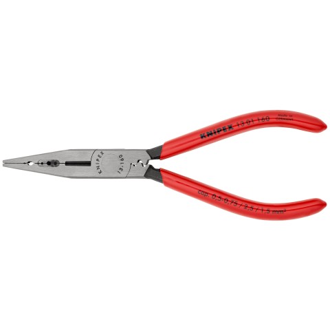 KNIPEX Knipex Electricians Pliers 160mm Multi Component Grips Chrome Tether Point 4003773079965 
