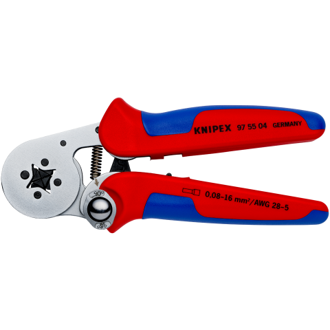 Self-Adjusting Crimping Pliers for wire ferrules, with lateral Products | KNIPEX Tools