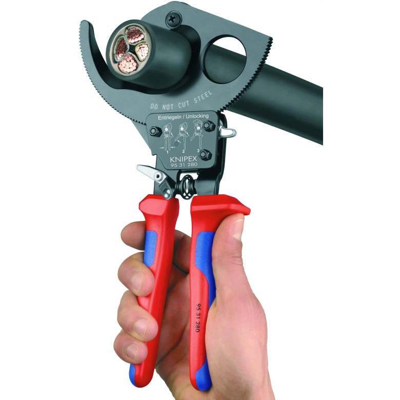 Ratcheting Cable Cutters KNIPEX Tools
